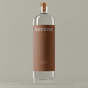 Terane Grove tangelo gin bottle