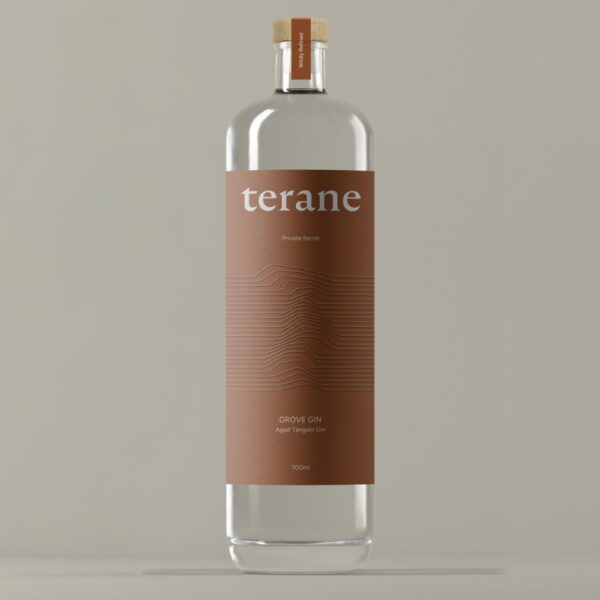 Terane Grove tangelo gin bottle