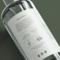 Back label of a Terane gin bottle