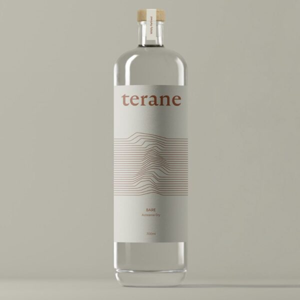 Terane Bare Aotearoa dry gin bottle