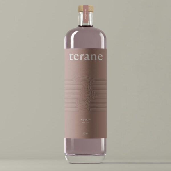 Terane Meadow pink gin bottle