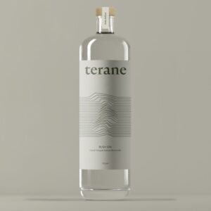 Terane Bush gin bottle, New Zealand native botanical gin