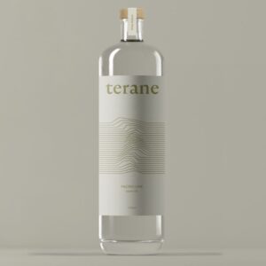 Terane Pacific gin bottle, small batch New Zealand gin