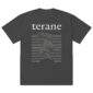 Terane oversized faded tee in black