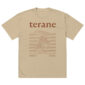 Terane oversized faded tee in khaki
