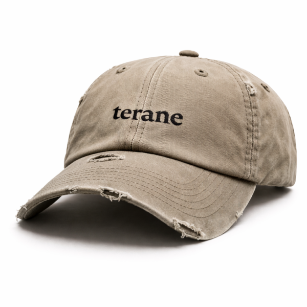 Terane distressed cap in stone