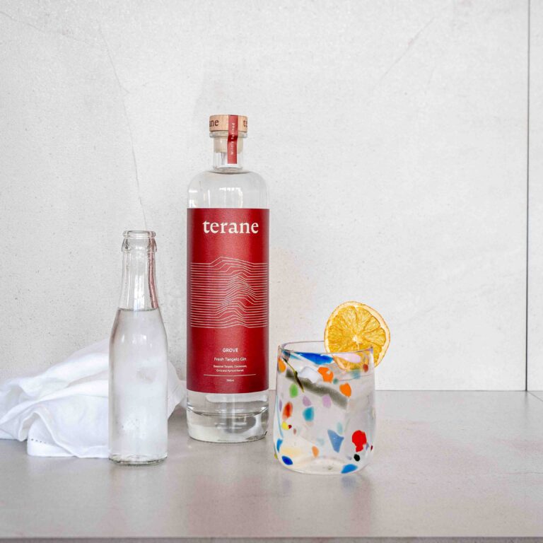 Terane Grove gin with fresh tangelo